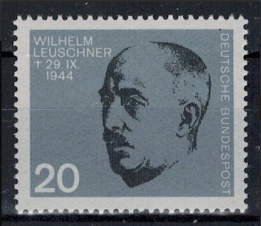BRD FRG #Mi436 MNH 1964 Leuschner Wilhelm [888 YT302 SG1343f]
