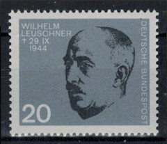BRD FRG #Mi436 MNH 1964 Leuschner Wilhelm [888 YT302 SG1343f]