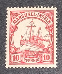 Travelstamps: GERMANY MARSHALL ISLANDS STAMPS Kaiser’s Yacht Mint OG H UnWMK