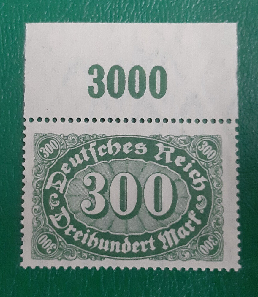 Germany Stamp Deutsches Reich 300 Mark Michel Nr. 221 WZ 1 (22436)