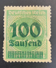 Germany-Deutsches Reich-1920s-Inflation Overmark-USED
