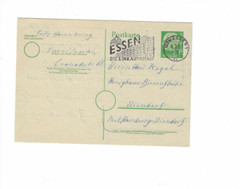 GERMANY 1957 Post Card sent from Essen to Niendorf – Slogan Cancel