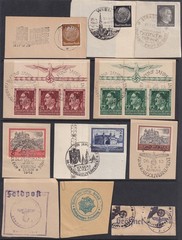 Lot Stamp Germany Poland WWII Hitler Poland Wien Vienna RLB Feldpost F