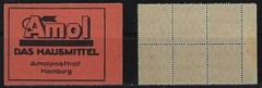 GERMANY 1906 SECOND BOOKLET PANE OF GERMANY Sc 83A NEVER HINGED SUPERB