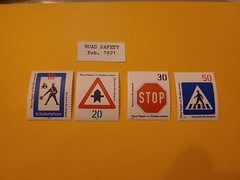 New Road Traffic Regulations West Germany 1971 MNH MiNr 665/8 As Shown Lot 82