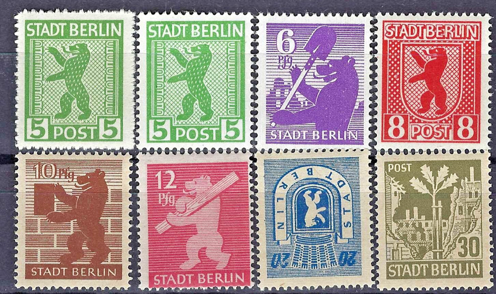 Soviet Occupation – 1945 – Berlin & Brandenburg MNH **