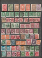 Germany lot of 73 MNH MH and used stamps cancels locations cities