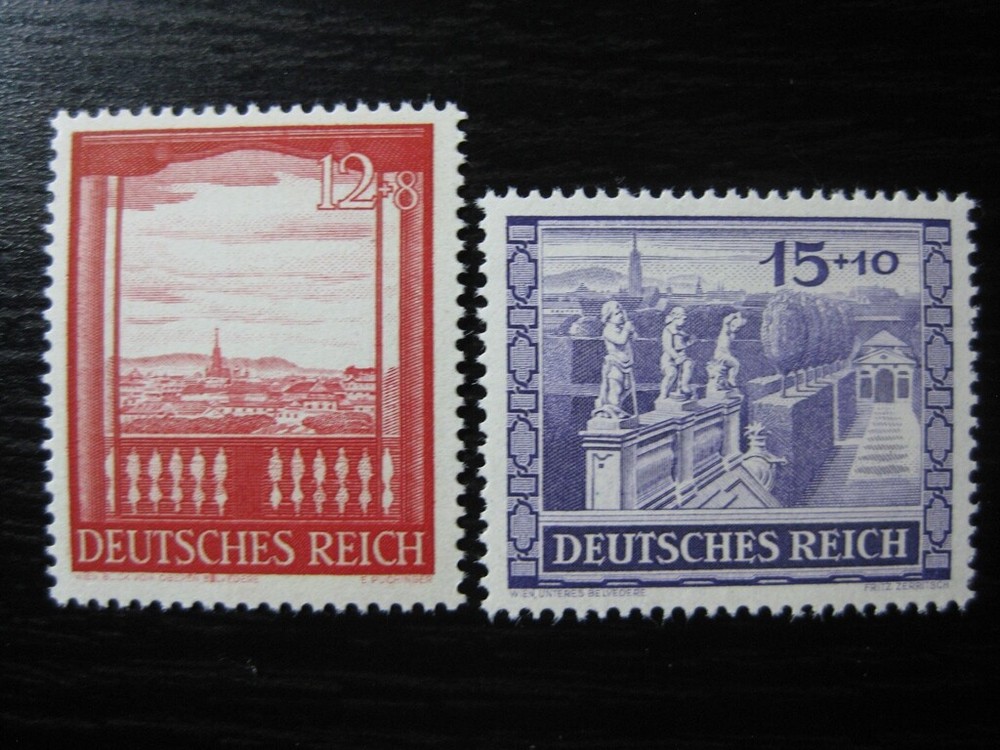 THIRD REICH 1941 Mi. #804-805 mint Vienna Trade Show stamp set!