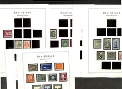 Germany Stamp Collection in Hingless Lighthouse Album Springback Binder 1954-76