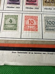 Rare German Hyperinflation Postage Stamp Collection 1920-1923Historical Document