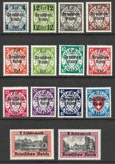 Historic MH 1939 German Admin. of Danzig Set, Scott #241* to #254*