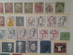 Germany. 102 different used postal stamps.