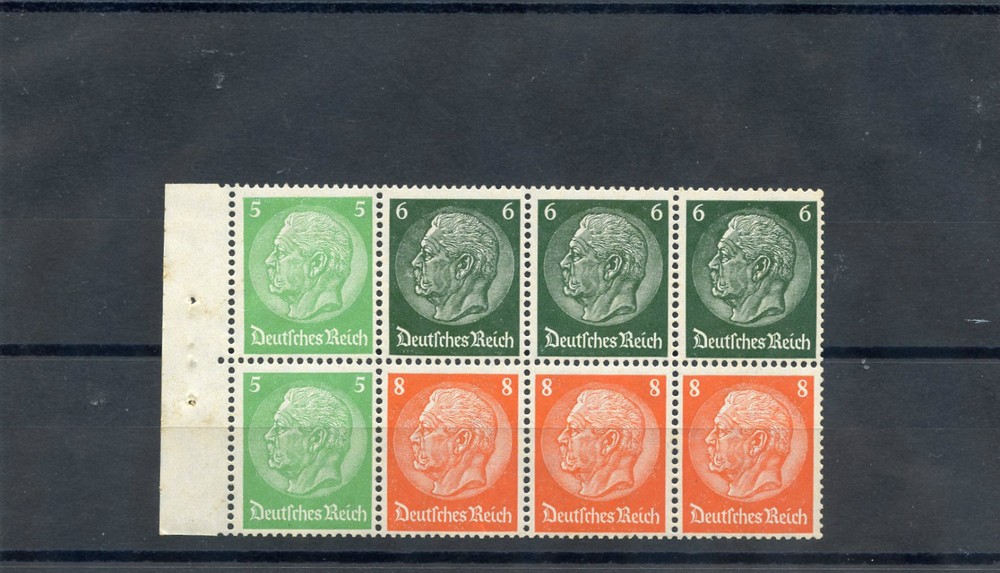 GERMANY, BOOKLET PANE MI HB92B F-VF NH $75