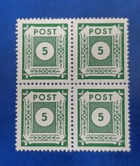 Germany Stamps Allied Occupation 4x 5 Pfennig 1945 Block SBZ Mi. Nr. 57 (19807)