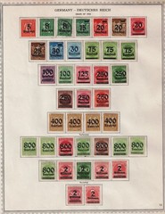 Germany Weimar Republic Hyperinflation stamps up to 2 million DM 1923 MH/U GR