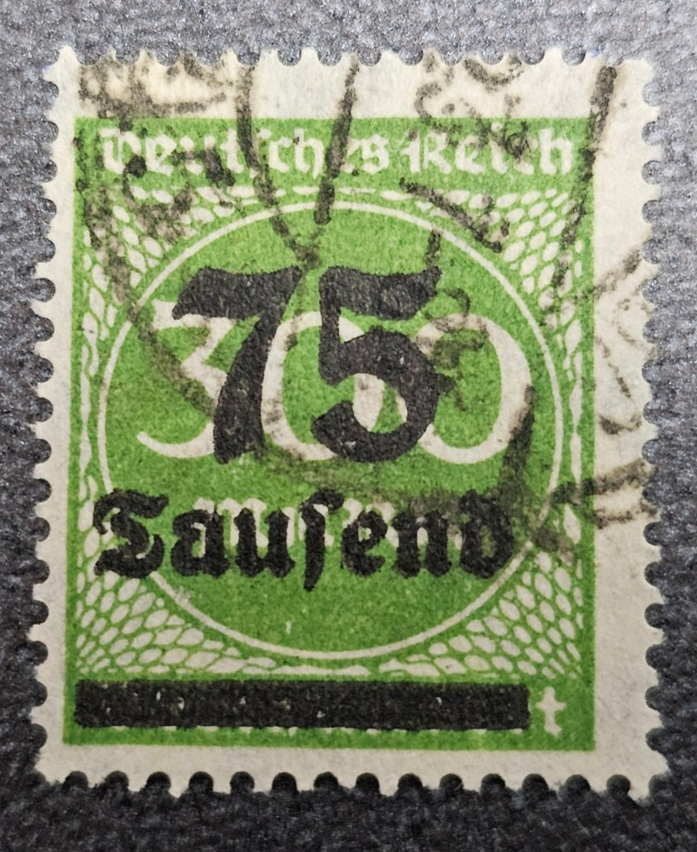 Stamp Germany Reich 75 000 Mark 1923 Infla Berlin Mi. Nr. 286 [🇩🇪39159-2]