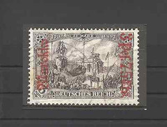 Germany 1911 offices in Morocco 3 Pts. 75 cts. used, FES-MELLAH $ 312.00