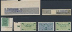 Lot Stamp Germany Poland Revenue WWII HJ Cigar Import Volkswagen Tabacco MNG MNH