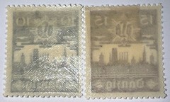 Travelstamps: 1937 Germany Danzig Stamps Mi.No. 267-268, Mint, Og, Hinged, WW2