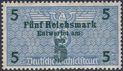 Stamp Germany Revenue WWII 3rd Reich Bill Exchange Fiscal Tax Selection 1 MNH