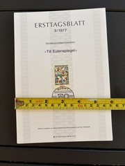 1977 German First Day Cover Stamps Lot of 26 ERSTTAGSBLATT Numbered