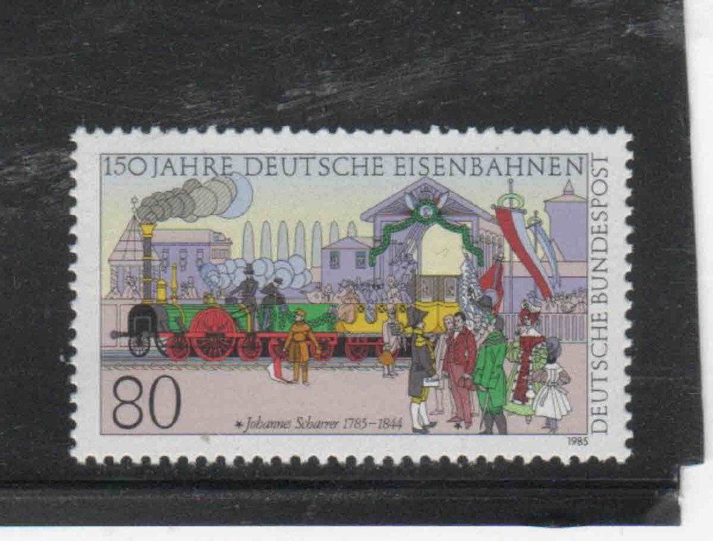 GERMANY #1450 1985 GERMAN RAILWAYS 150TH ANNIV. MINT VF NH O.G