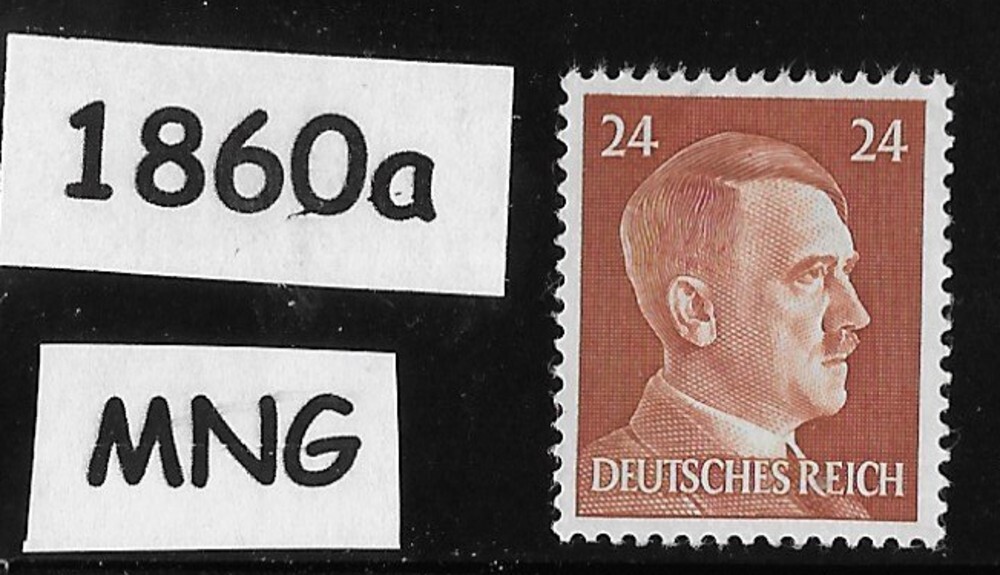 Mint MNG Adolf Hitler stamp 1941 PF24 Sc 517 Third Reich era Germany #1860a
