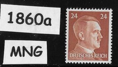Mint MNG Adolf Hitler stamp 1941 PF24 Sc 517 Third Reich era Germany #1860a