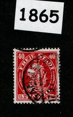 Used stamp Sc 52 Gdansk Poland Danzig 1921 Germany post WWI #1865