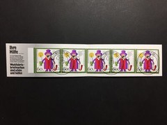 GERMANY STAMP BOOKLET 1990 RED CROSS CHRISTMAS NOEL ROTES KREUZ RARE!! xa89