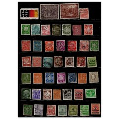 Job Lot ot 46 German Stamps 1920’s-1980’s Some Over Prints Bundle Mixed VFU