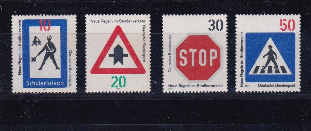 Bundesrepublik MNH ** 665-8 Traffic Signs