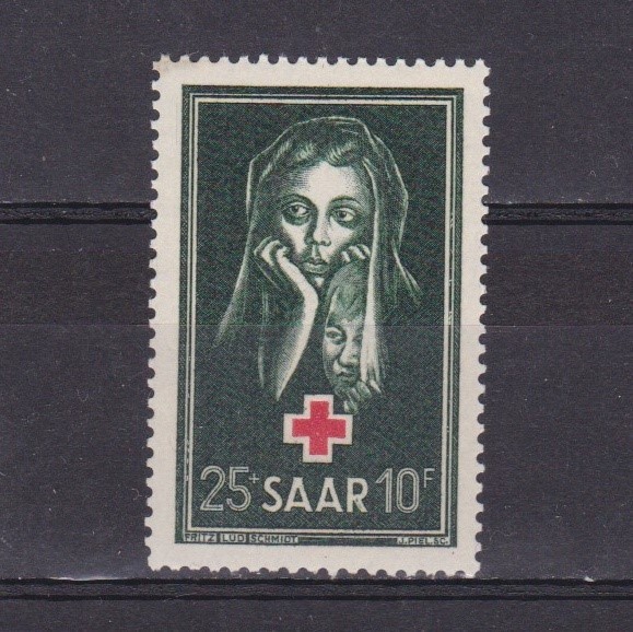 SAAR GERMANY 1951, Mi# 304, CV €26, Mother and Child, MNH