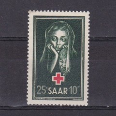 SAAR GERMANY 1951, Mi# 304, CV €26, Mother and Child, MNH