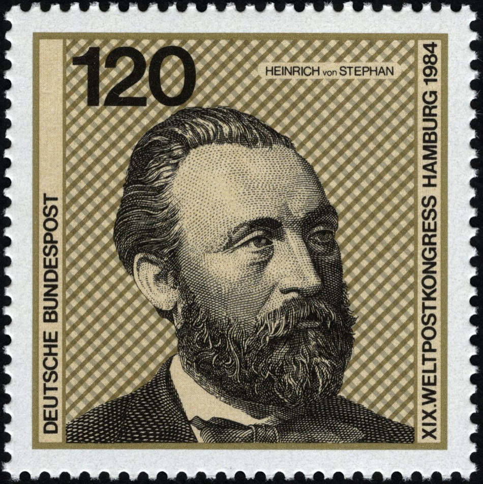 BRD FRG #Mi1217 MNH 1984 Heinrich Von Stephan ~1897 Co-Founder U P U [1420c]