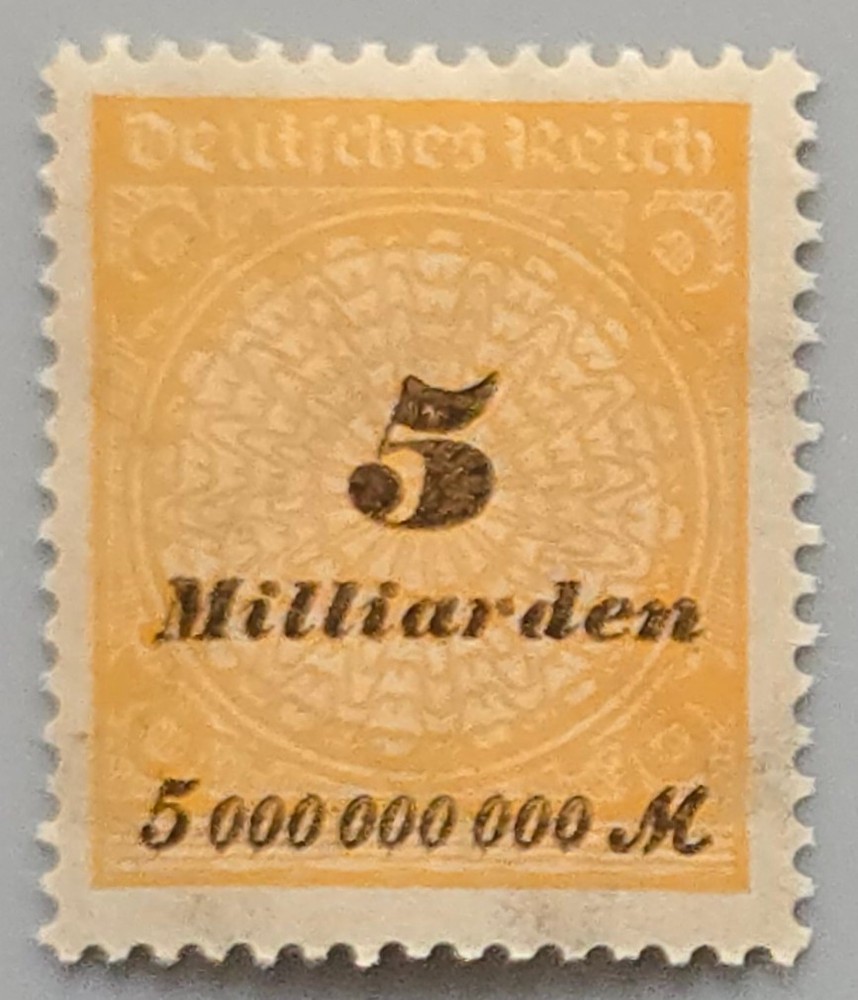 Germany 1923 Weimar Republic 5 Milliarden Mark Inflation Stamp MNH