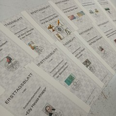 Vintage 1981 Ersttagsblatt German First Day Stamp Sheets Set of 12 Bonn Covers