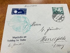 Germany 1933 ZUCKER signed Rocket Mail cover EZ 4C1