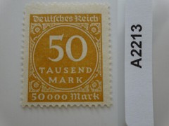 Deutsche Reich 50 Tausend Mark 50000 Mark German Postage Stamp