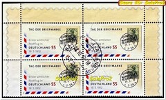 GERMANY 2012 TAG DER BRIEFMARKE DEUTSCHLAND FV FACE 2.20 EURO STAMP CORNER BLOCK