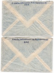 Germany DDR pair of 1962 covers from East Germany