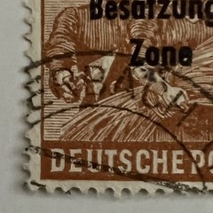1948 GERMANY 24pf STAMP #10N9 WITH ERBACH SON SOTN CANCEL SOVIET OCCUPIED OVPT