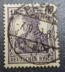 Stamp Germany Reich Germania 15 Pfennig 1920 Mi. Nr. 101 [🇩🇪39627-15]