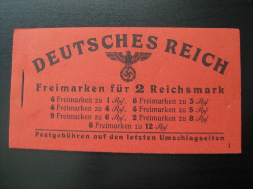THIRD REICH Mi. #MH 49.2 scarce mint MNH stamp booklet! CV $240.00