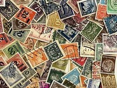 Nazi German HUGE stamp lot 50 pieces Authentic THIRD REICH WWII WW2 era stamps!