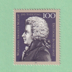 Bundesrepublik MNH ** 1571 Scott 1691 Mozart single from Souv Sheet