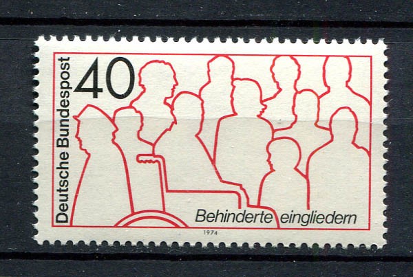 Germany – BRD : Handicapped People stamp from 1974 – mint NH