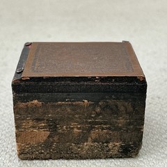 Antique German Postal Wood & Metal Printing Block Stamp Hamburg Half Schilling