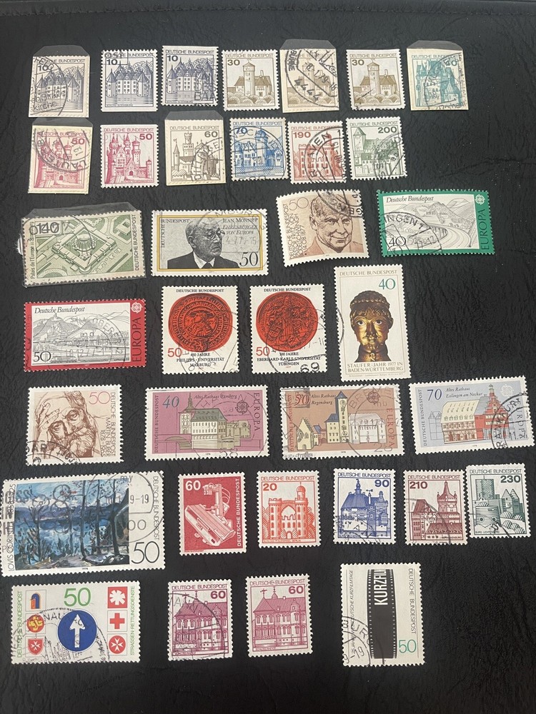 West Germany Used 35 Stamps 1977,1978, F/VF Condition,See Photos