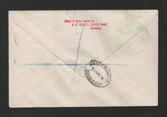 GERMANY 1933 GRAF ZEPPELIN TO US FRANKED THE CHICAGO FLIGHT SET SC. #C43-C45